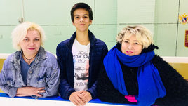 Вероника Дайнеко, фигурист Петр Гуменник и Татьяна Тарасова