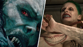 Кадр из фильма «Морбиус», реж. Даниэль Эспиноса (Columbia Pictures, Marvel Entertainment, Matt Tolmach Productions) / Кадр из фильма «Отряд самоубийц», реж. Дэвид Эйр (Warner Bros.)