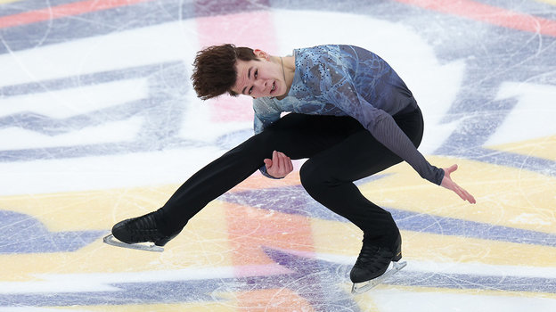 Владислав Дикиджи. 16 февраля. Магнитогорск. Фигурное катание. Арена «Металлург». Зимняя Спартакиада сильнейших. Финал Гран-При Кубка России. Короткая программа. Мужчины. Владислав Дикиджи.