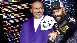 Бойцы Александр Усик и Тайсон Фьюри.