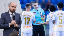 Губернатор Саратовской области Вячеслав Федорищев, Футболисты «Зенита» Андрей Мостовой, Клаудиньо и Вильмар Барриос и судья Алексей Сухой