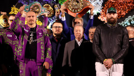 Усик и Фьюри взвесились и встретились в последний раз перед боем. Осталось только выйти на ринг