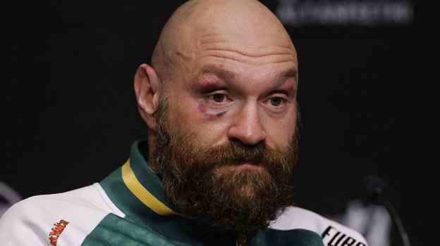 Тайсон Фьюри после поражения от Александра Усика 22 декабря.