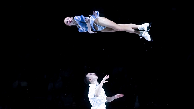 Елизавета Осокина и Артем Грицаенко. Фигуристы Елизавета Осокина и Артем Грицаенко.