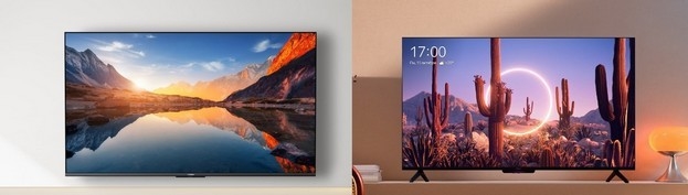 Xiaomi TV A 50 2025 (слева) и Яндекс ТВ Бейсик.