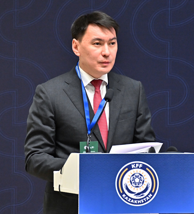 Президент Казахстанской федерации футбола Марат Омаров.