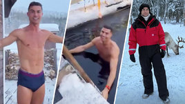 Футболист сборной Португалии Криштиану Роналду отдыхает в Финляндии