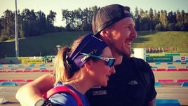 Биатлонисты Тимофей Лапшин и Ольга Абрамова.