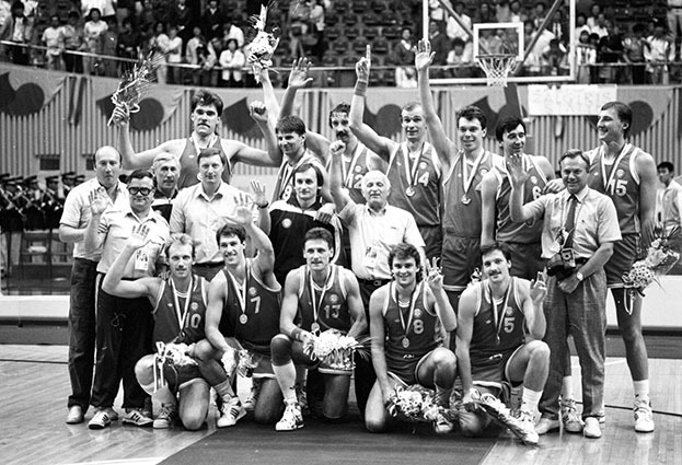 Сборная СССР по баскетболу. Олимпиада в Сеуле. 1988 год. Сборная СССР по баскетболу. Олимпиада в Сеуле. 1988 год.