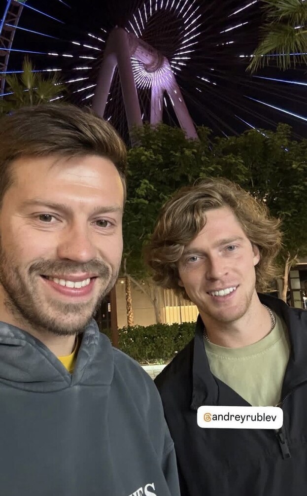 Федор Смолов (слева) и Андрей Рублев (справа).