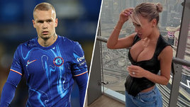 Футболист Михаил Мудрик и модель Виолетта Грачева.