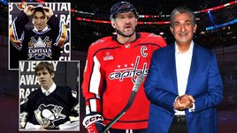 Владелец клуба НХЛ «Вашингтон Кэпиталз» Тед Леонсис и капитан и форвард «Вашингтон Кэпиталз» Александр Овечкин