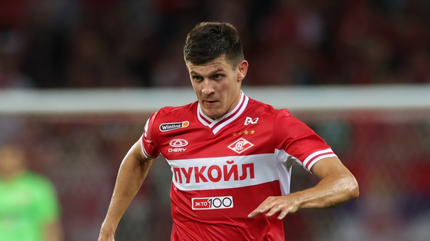 Защитник «Спартака» Даниил Хлусевич.