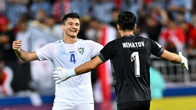 Абдукодир Хусанов в сборной Узбекистана.