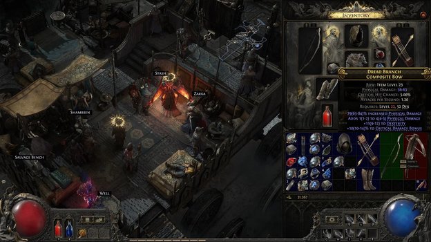 Ищите луки и колчаны, усиливающие электрический урон.