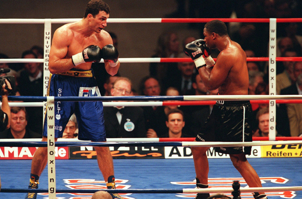 Владимир Кличко и Крис Берд. Боксеры Владимир Кличко и Крис Берд. 2000 год