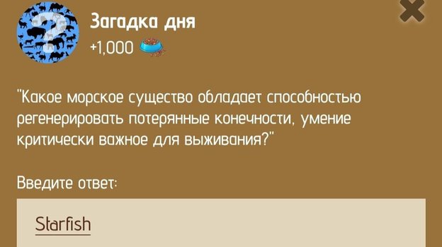 Ответ на загадку дня в Zoo 10-11 января.