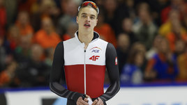 Конькобежец Владимир Семирунний на чемпионате Европы по многоборью. 12 января. Херенвен