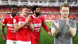 Бывшие футболисты «Спартака» Квинси Промес, Александр Соболев, Георгий Джикия и бывший тренер Гильермо Абаскаль