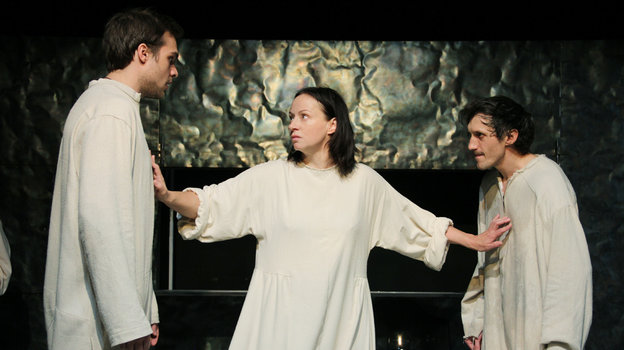 Николай Ефремов, Евгения Добровольская и Игорь Хрипунов. Актеры Николай Ефремов, Евгения Добровольская и Игорь Хрипунов