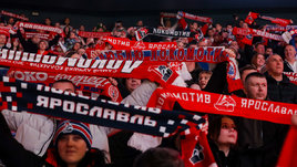 Болельщики хоккейного клуба «Локомотив»