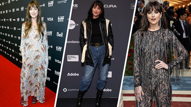 Неудачные образы для мягкого классического типа внешности на примере Дакоты Джонсон. Дакота Джонсон