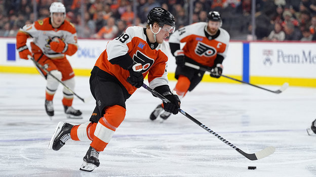 Матвей Мичков. Нападающий «Филадельфии» Матвей Мичков.