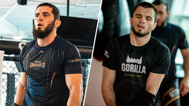 Бойцы Ислам Махачев и Умар Нурмагомедов.