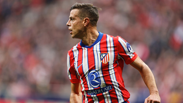 Сесар Аспиликуэта. Защитник «Атлетико» Сесар Аспиликуэта