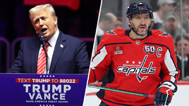 Президент США Дональд Трамп и нападающий «Вашингтона» Александр Овечкин.