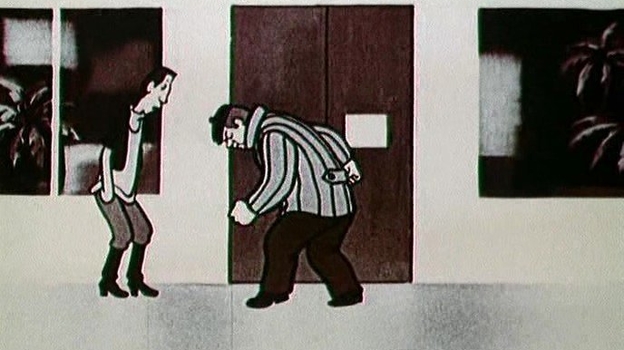 Кадр из мультфильма «Ограбление по...», реж. Ефим Гамбург/ Союзмультфильм