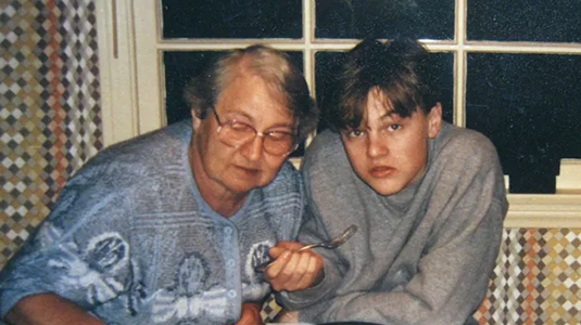 Леонардо Ди Каприо с бабушкой