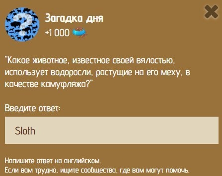 Загадка дня в Zoo 27-28 января.