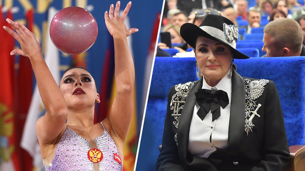 Гимнастка Лала Крамаренко и тренер Ирина Винер.