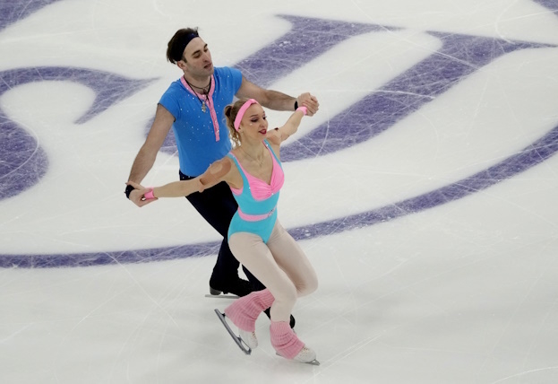 Анастасия Метелкина и Лука Берулава.