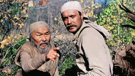 Кадр из фильма «Дерсу Узала», реж. Акира Куросава, Владимир Васильев/"Мосфильм», Третье творческое объединение, Ателье-41 (Япония)