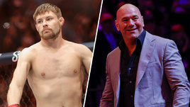 Боец Брайс Митчелл и президент UFC Дана Уайт.