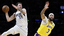 Баскеболисты Лука Дончич и Энтони Дэвис