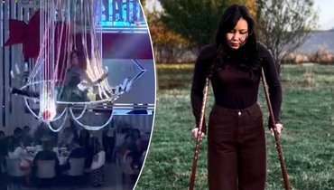 Воздушная гимнастка Жибек Казакова