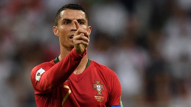 Криштиану Роналду в матче против Ирана на ЧМ-2018.