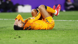 Футболист Джуд Беллингем в матче «Вальядолид» — «Реал» (0:3). 25 января. Вальядолид.