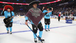 Семён Чистяков, Наиль Якупов и Дамир Шарипзянов. Матч звезд КХЛ