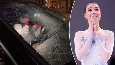 Елизавета Нугуманова заявила, что неизвестный разбил лобовое стекло ее автомобиля, когда она была внутри.