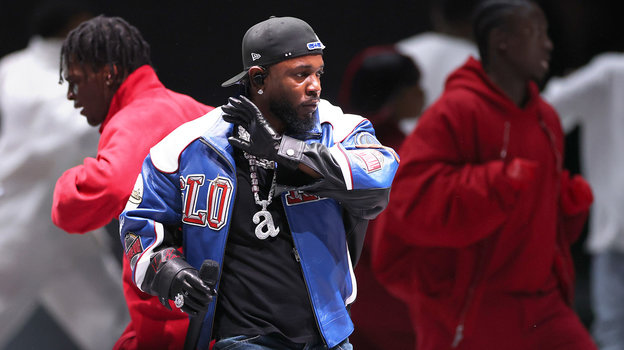 Рэпер Кендрик Ламар на Супербоуле-2025