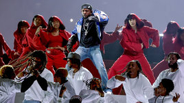 Рэпер Кендрик Ламар на Супербоуле-2025