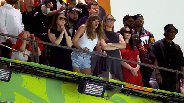 Певица Тейлор Свифт на Супербоуле-2025