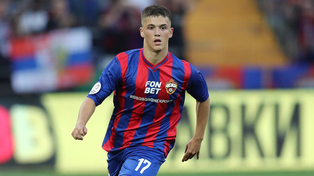 Полузащитник ЦСКА Кирилл Глебов