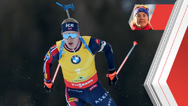 Биатлонист Йоханнес Бе.