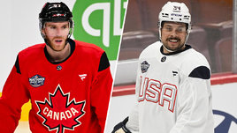 Хоккеисты Коннор Макдэвид и Остон Мэттьюз.