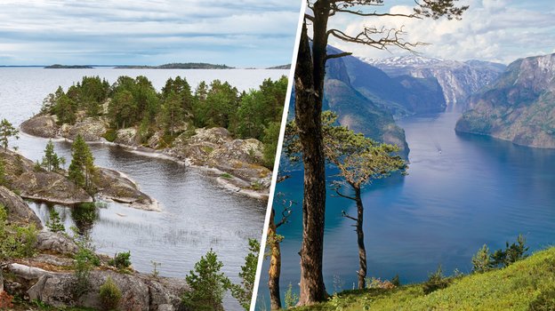 Фьорды Русского Севера; фьорды Норвегии. Фьорды Русского Севера; Фьорды Норвегии